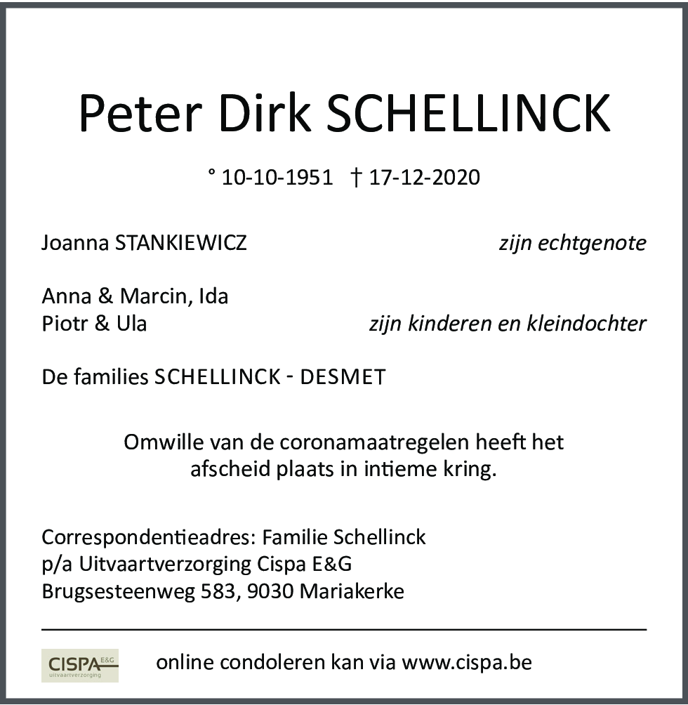 Peter Dirk Schellinck