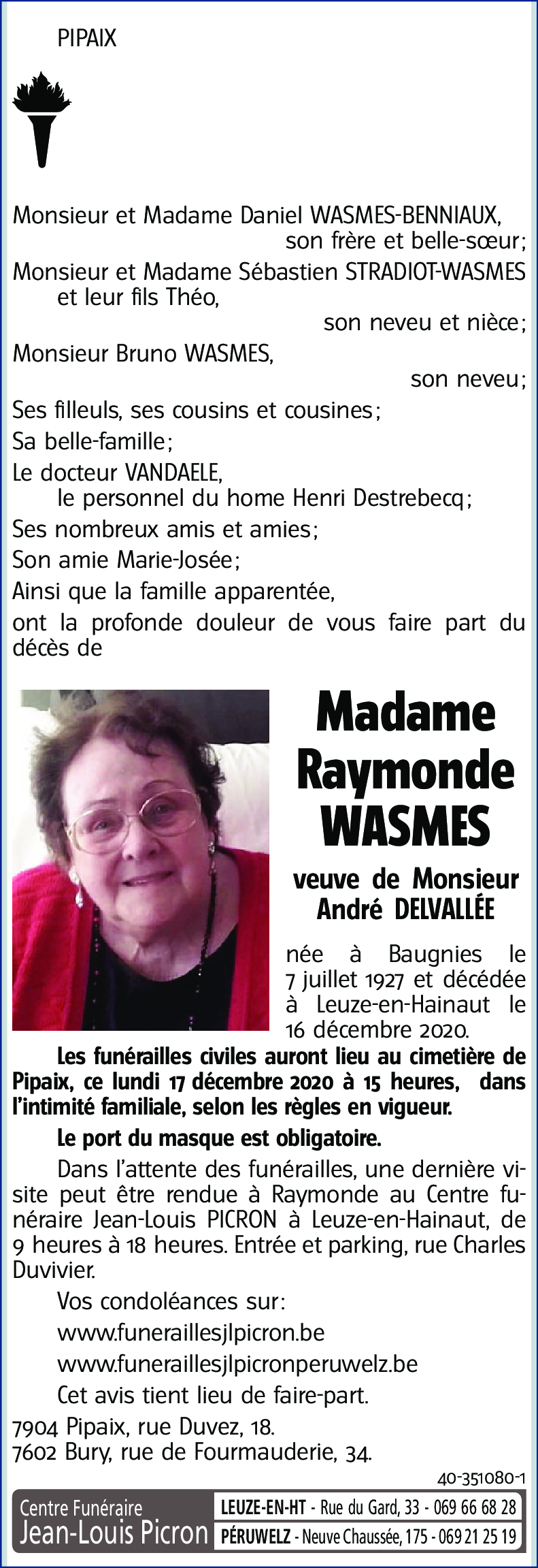 Raymonde WASMES