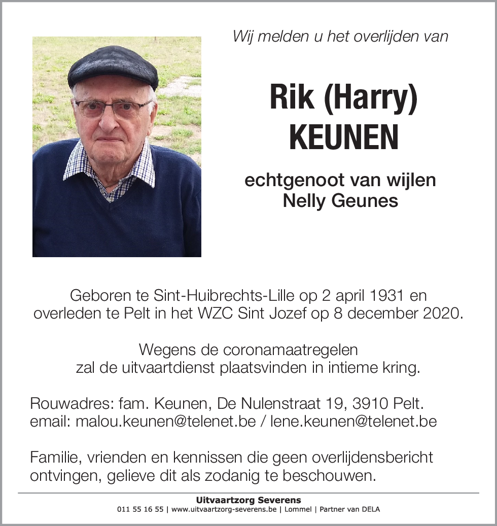 Rik (Harry) Keunen