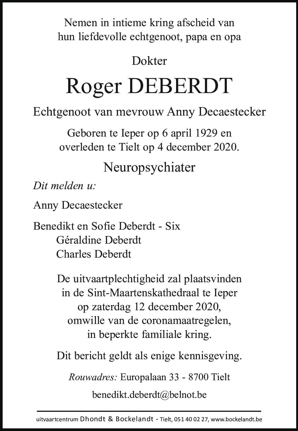 Roger Deberdt