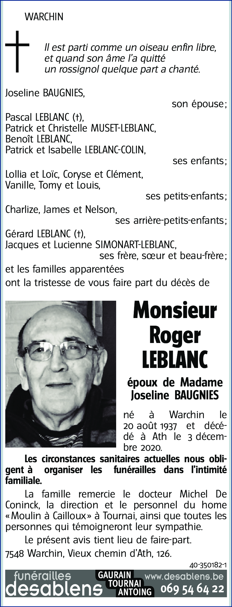 Roger LEBLANC