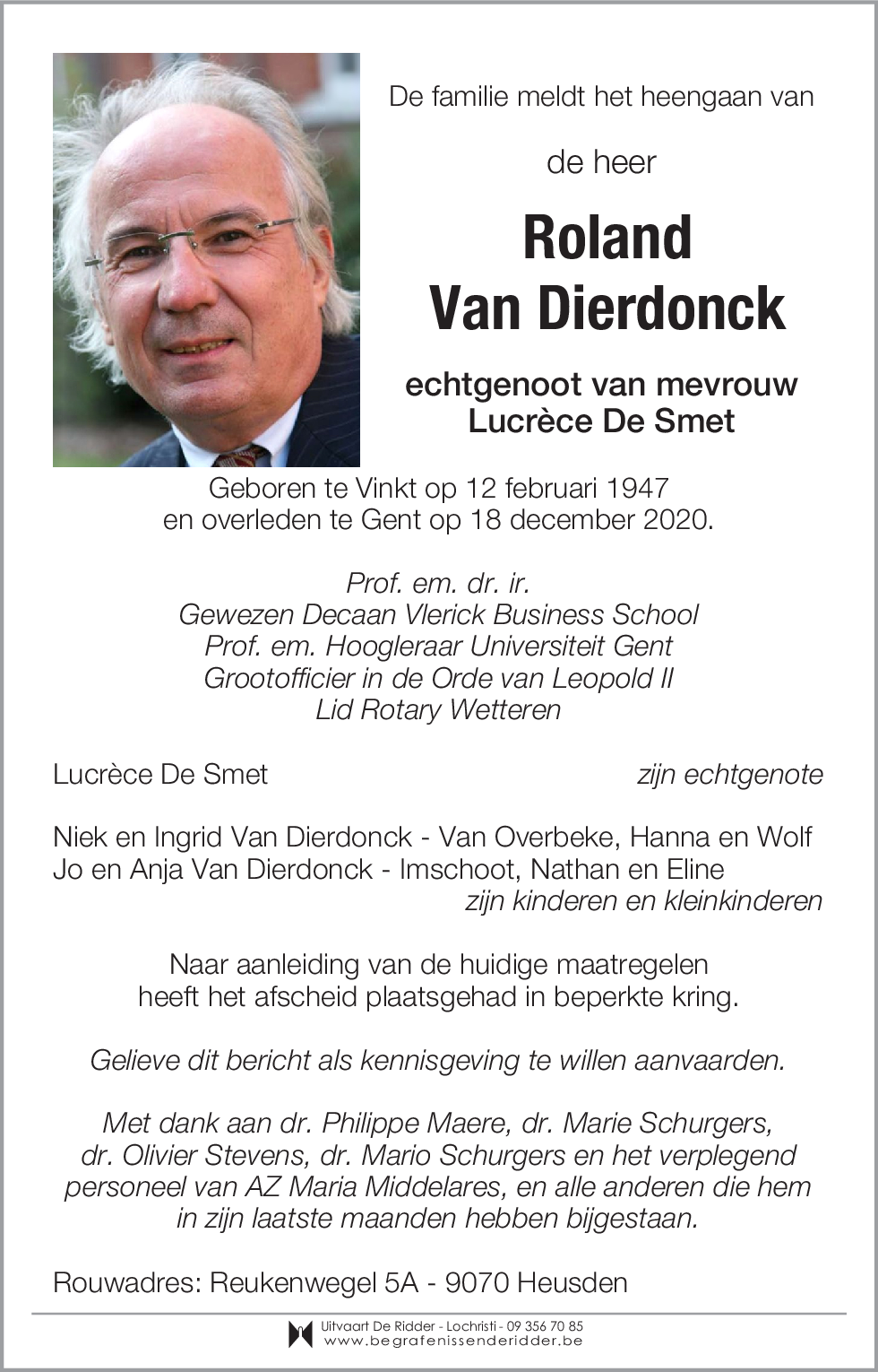 Roland Van Dierdonck