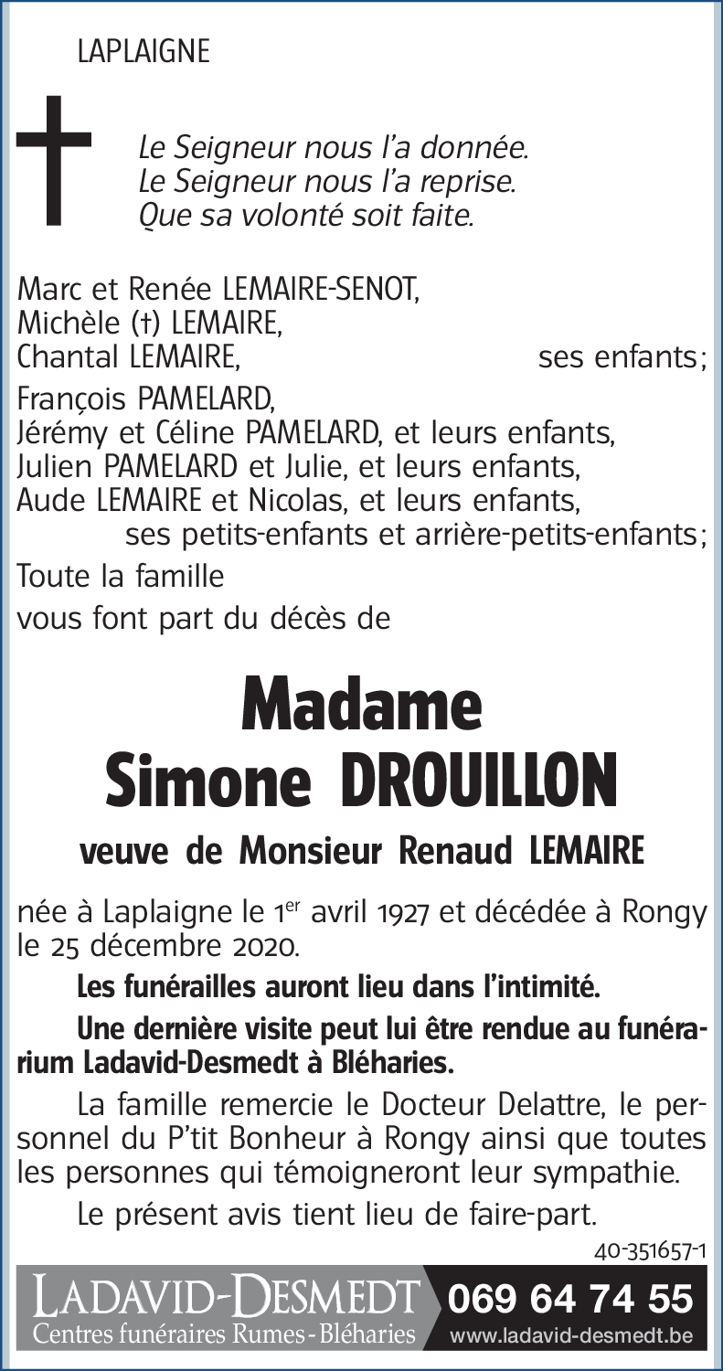 Simone DROUILLON