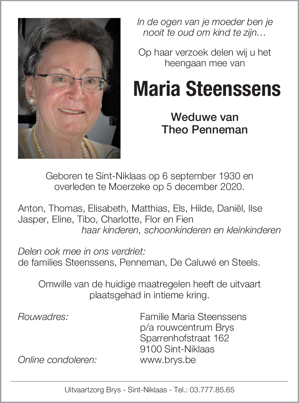 Steenssens Maria
