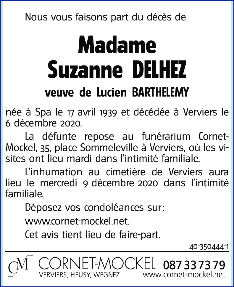 Suzanne DELHEZ