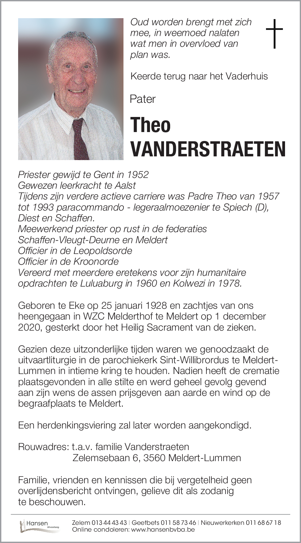 Theo VANDERSTRAETEN