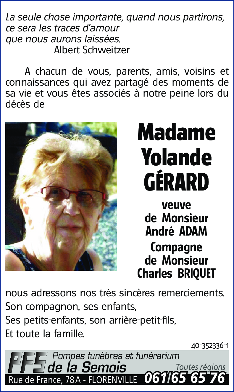 Yolande GÉRARD