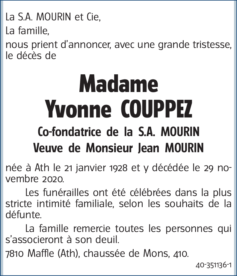 Yvonne COUPPEZ