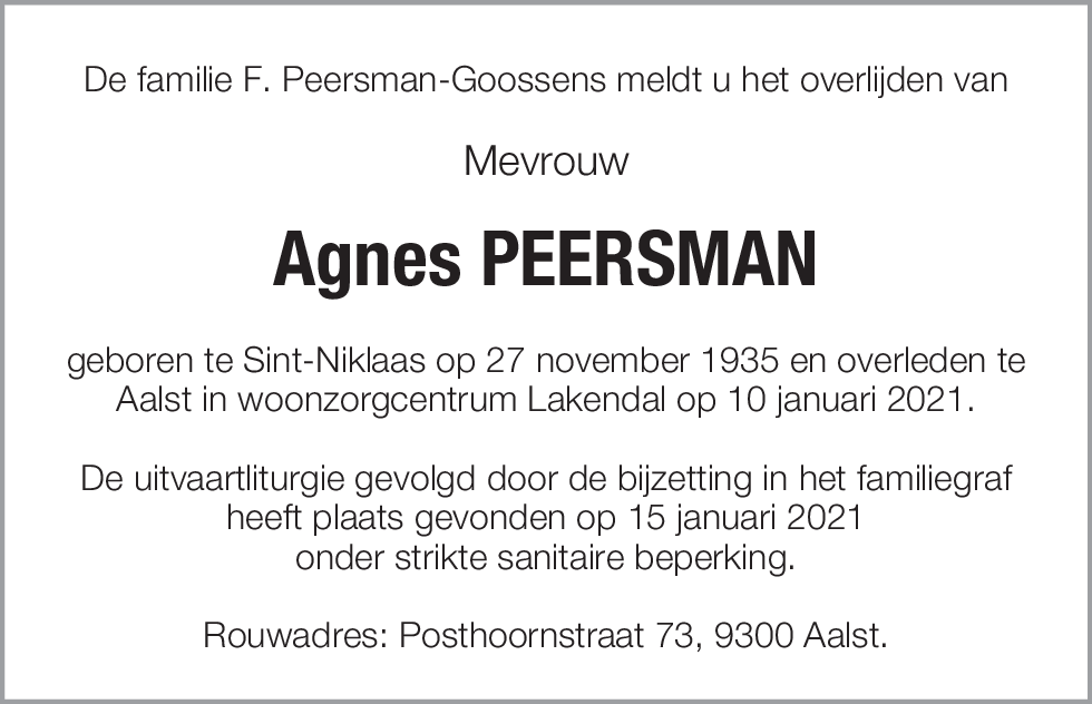 Agnes Peersman