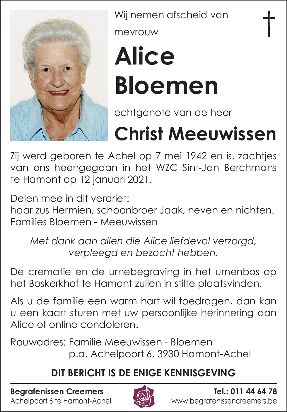 Alice Bloemen