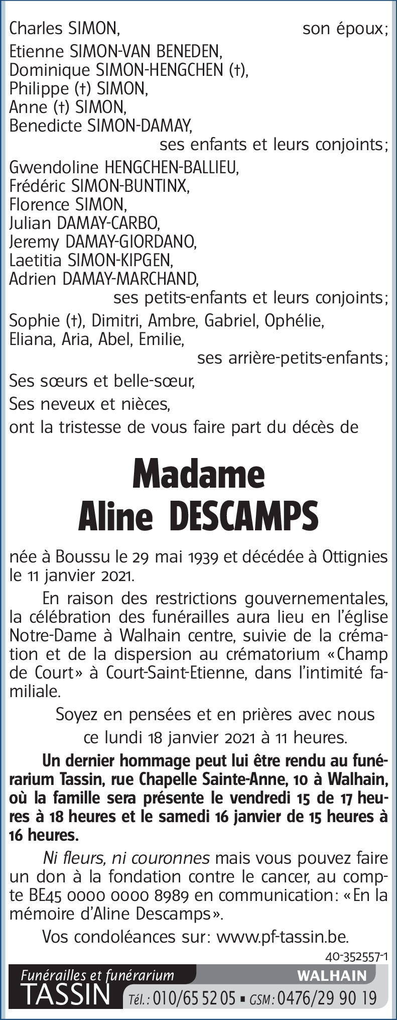 Aline DESCAMPS