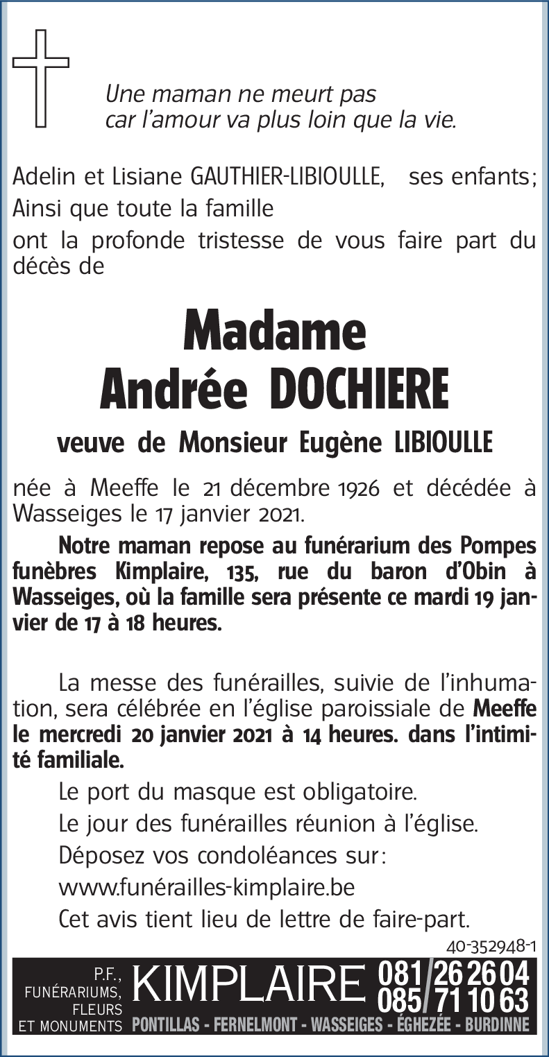 Andrée DOCHIERE