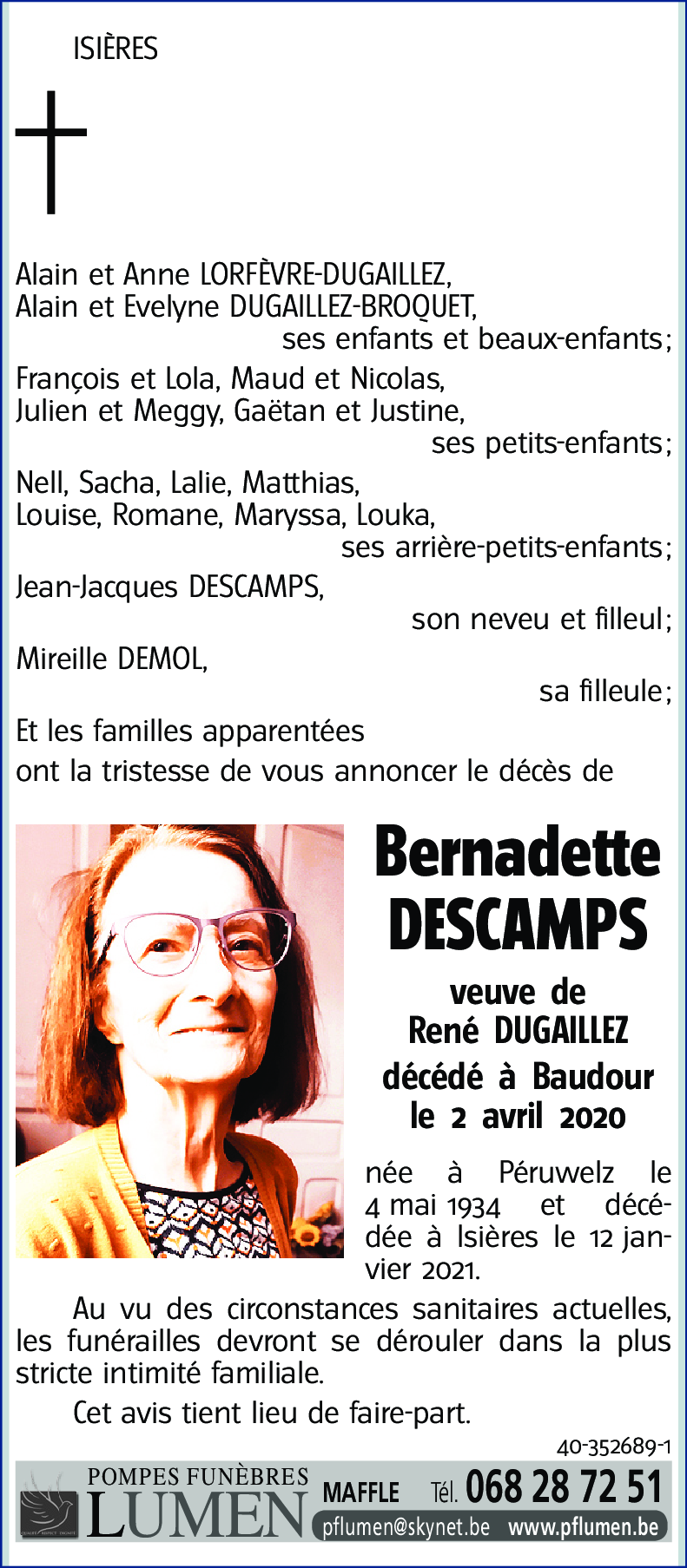 Bernadette DESCAMPS