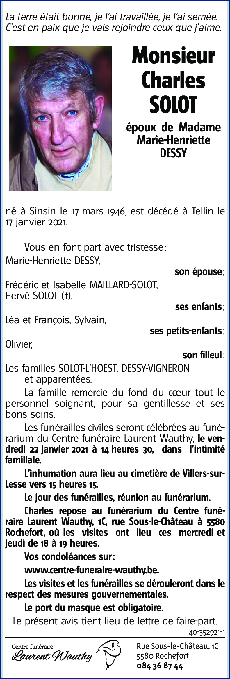 Charles SOLOT