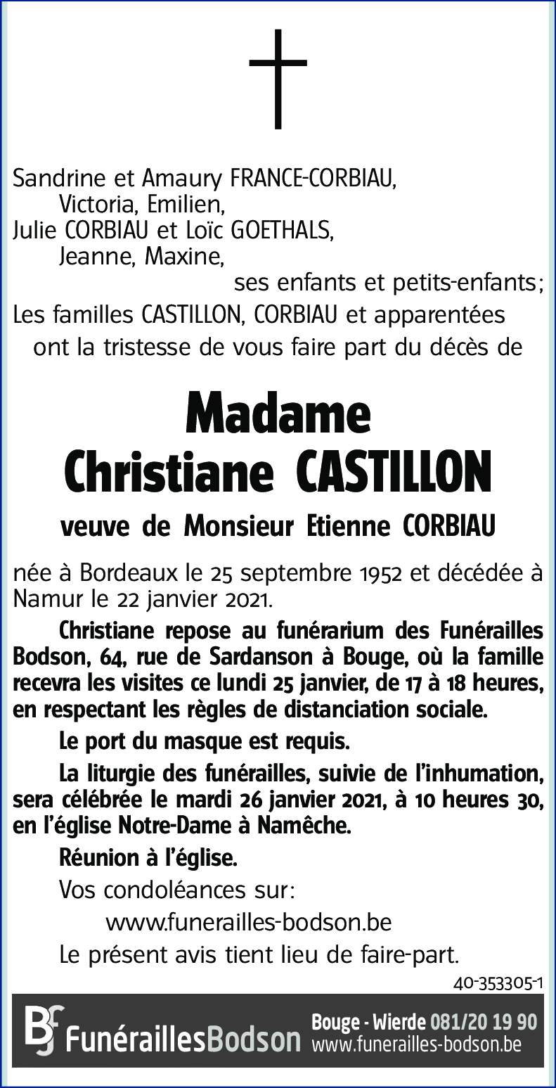 Christiane CASTILLON