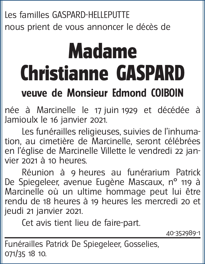 Christianne GASPARD