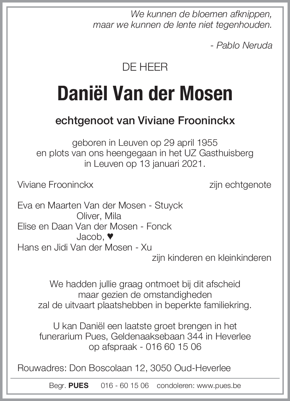 Daniël Van der Mosen