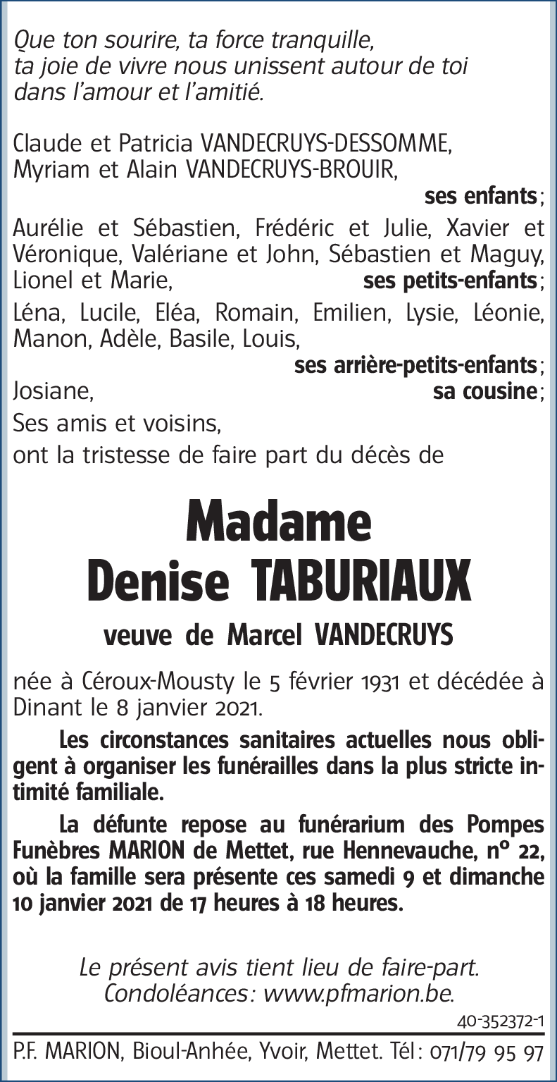 Denise TABURIAUX