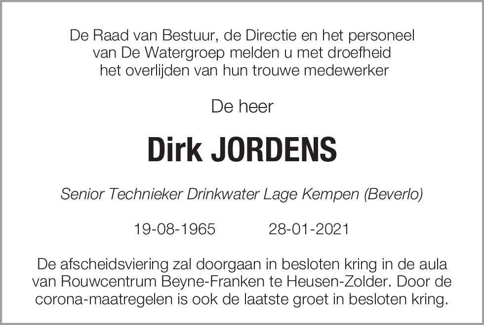 Dirk JORDENS