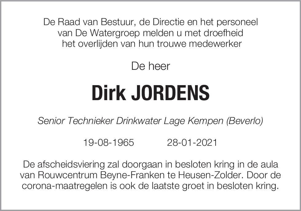 Dirk JORDENS