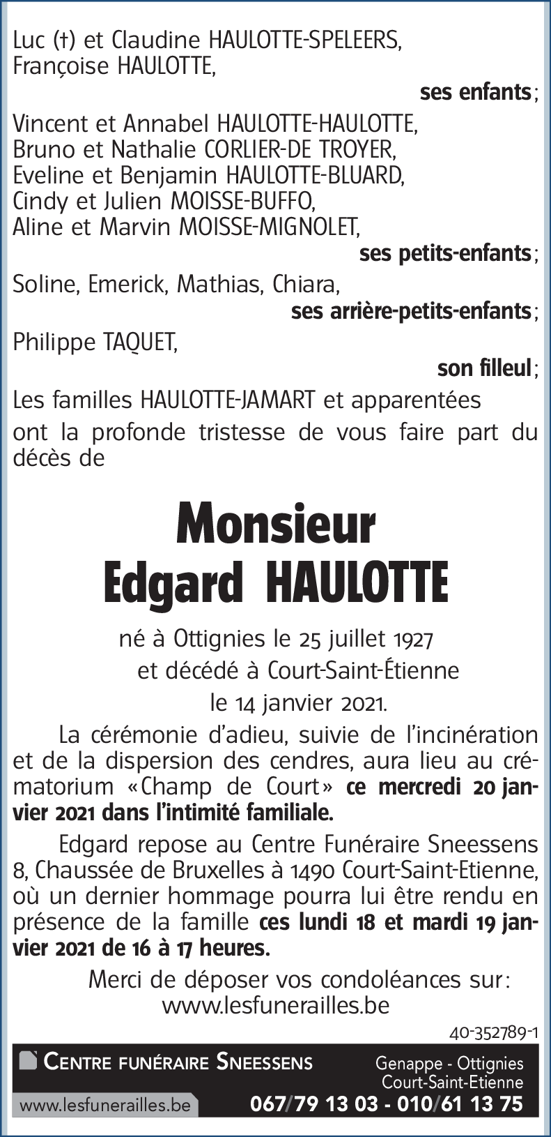 Edgard HAULOTTE