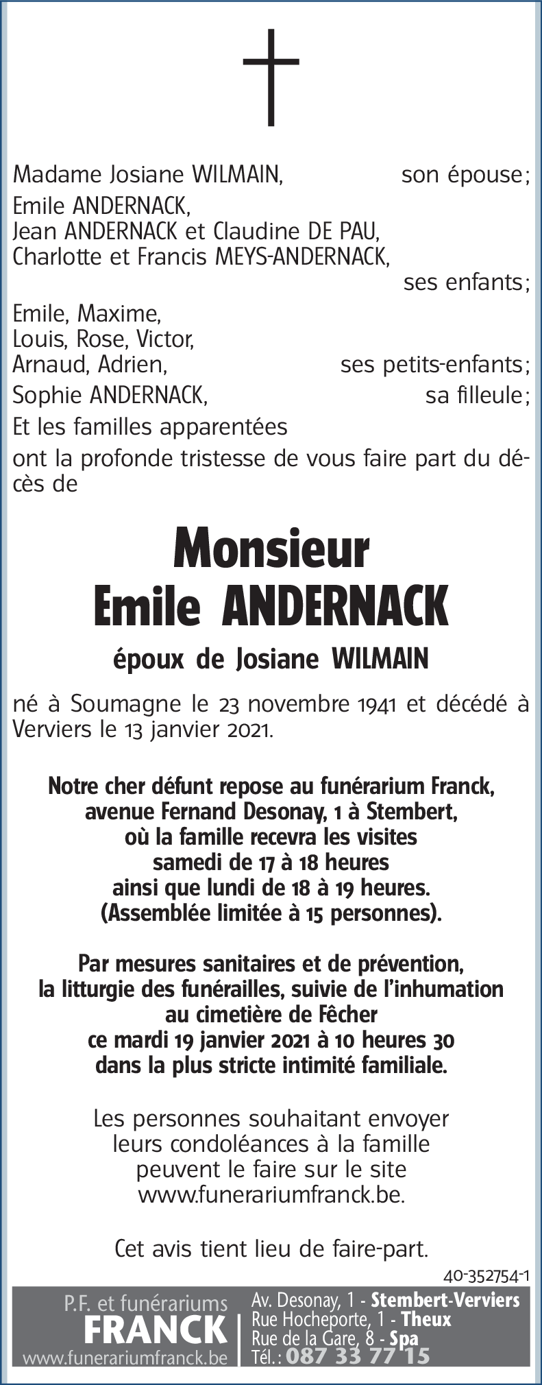 Emile ANDERNACK