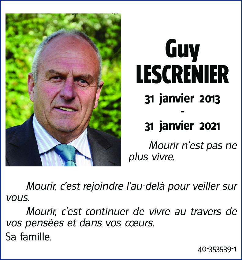 Guy LESCRENIER