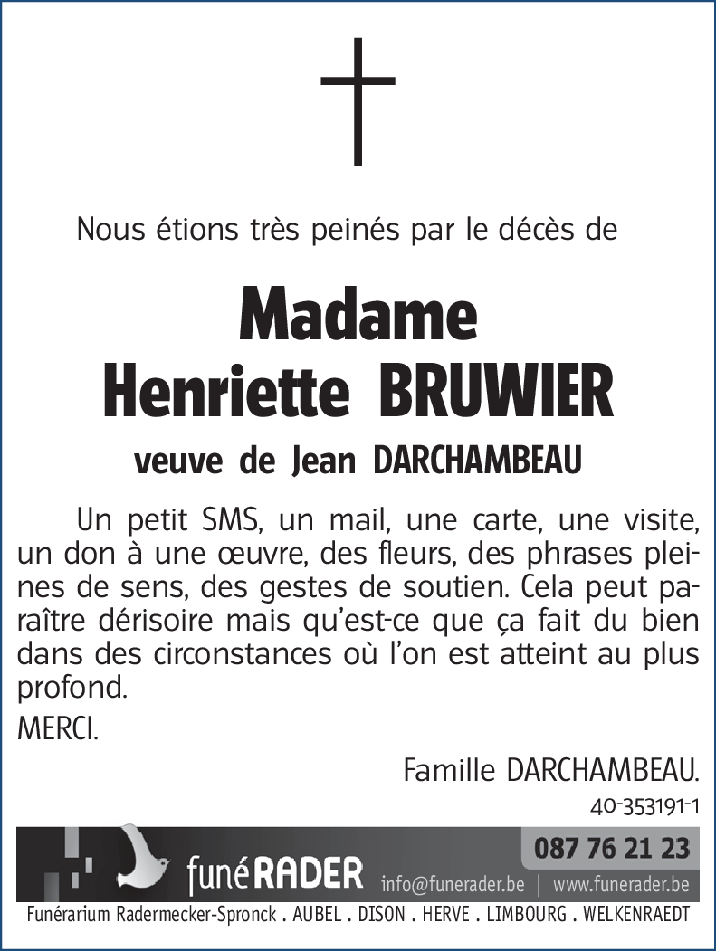 Henriette BRUWIER