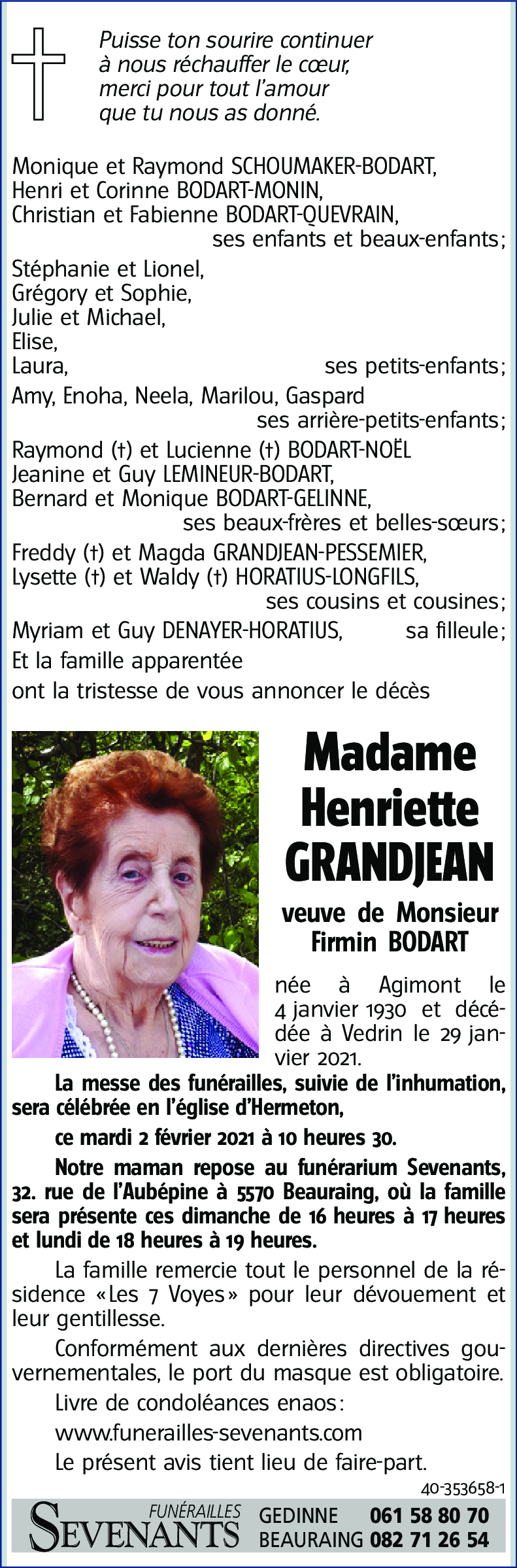 Henriette GRANDJEAN
