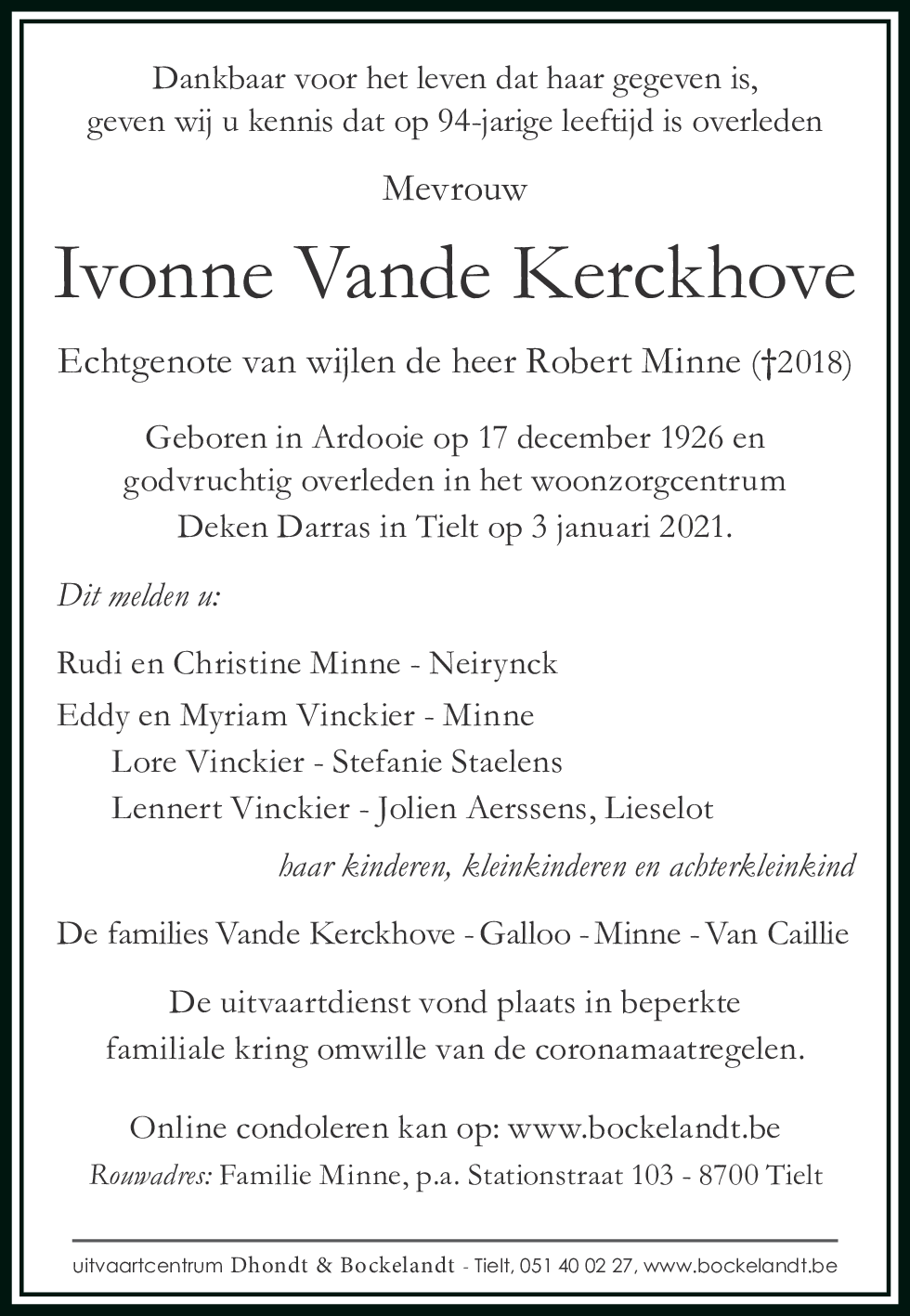 Ivonne Vande Kerckhove