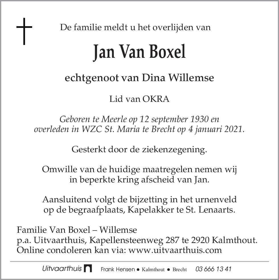 Jan Van Boxel