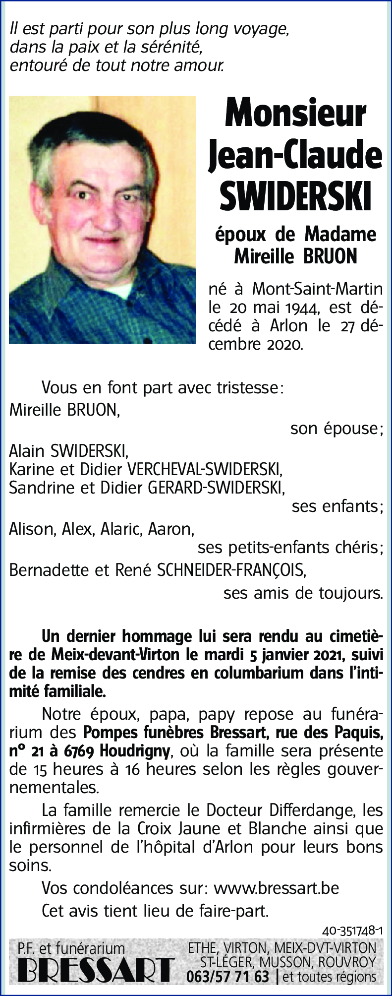 Jean-Claude SWIDERSKI