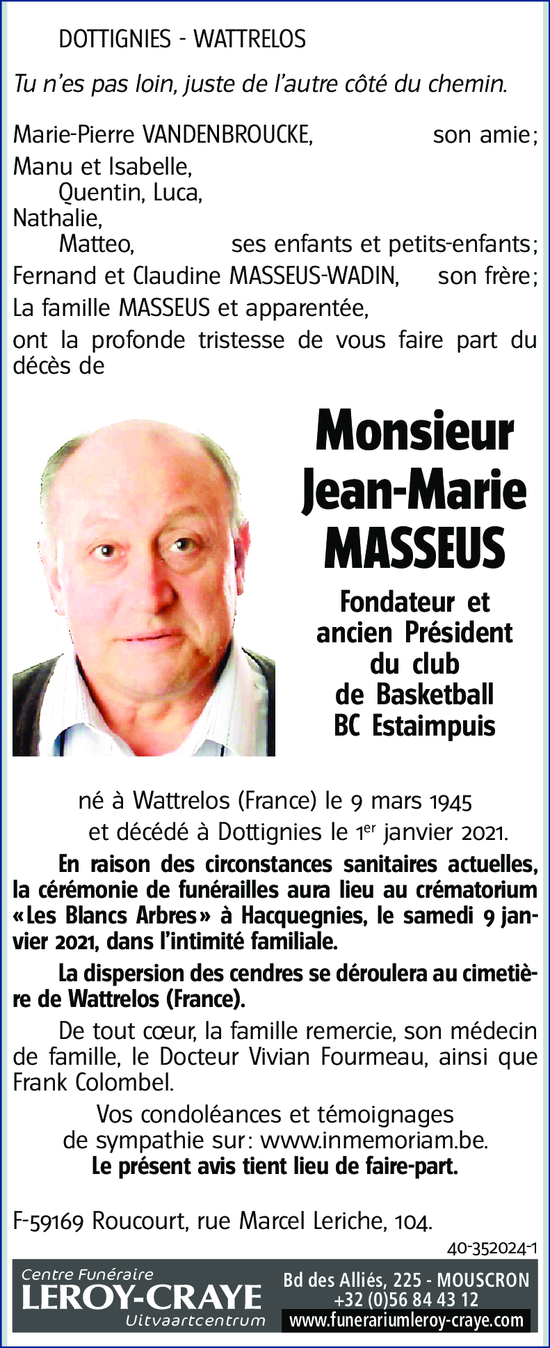 Jean-Marie MASSEUS