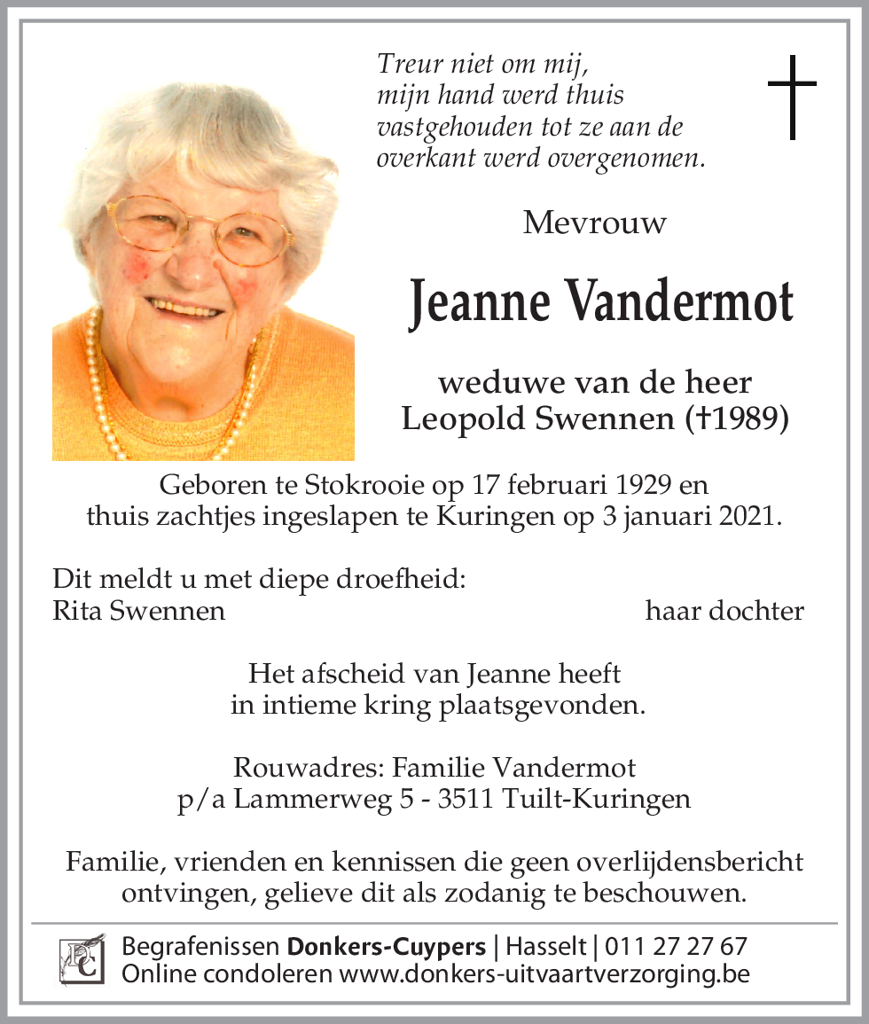 Jeanne Vandermot