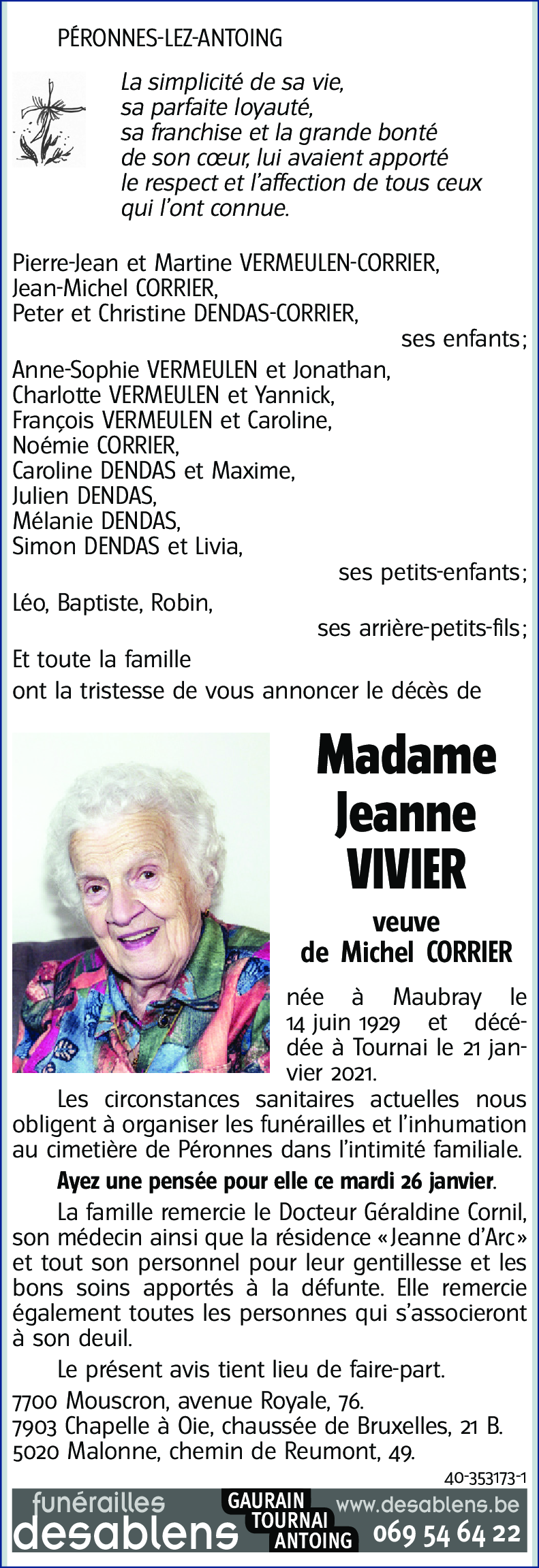 Jeanne VIVIER