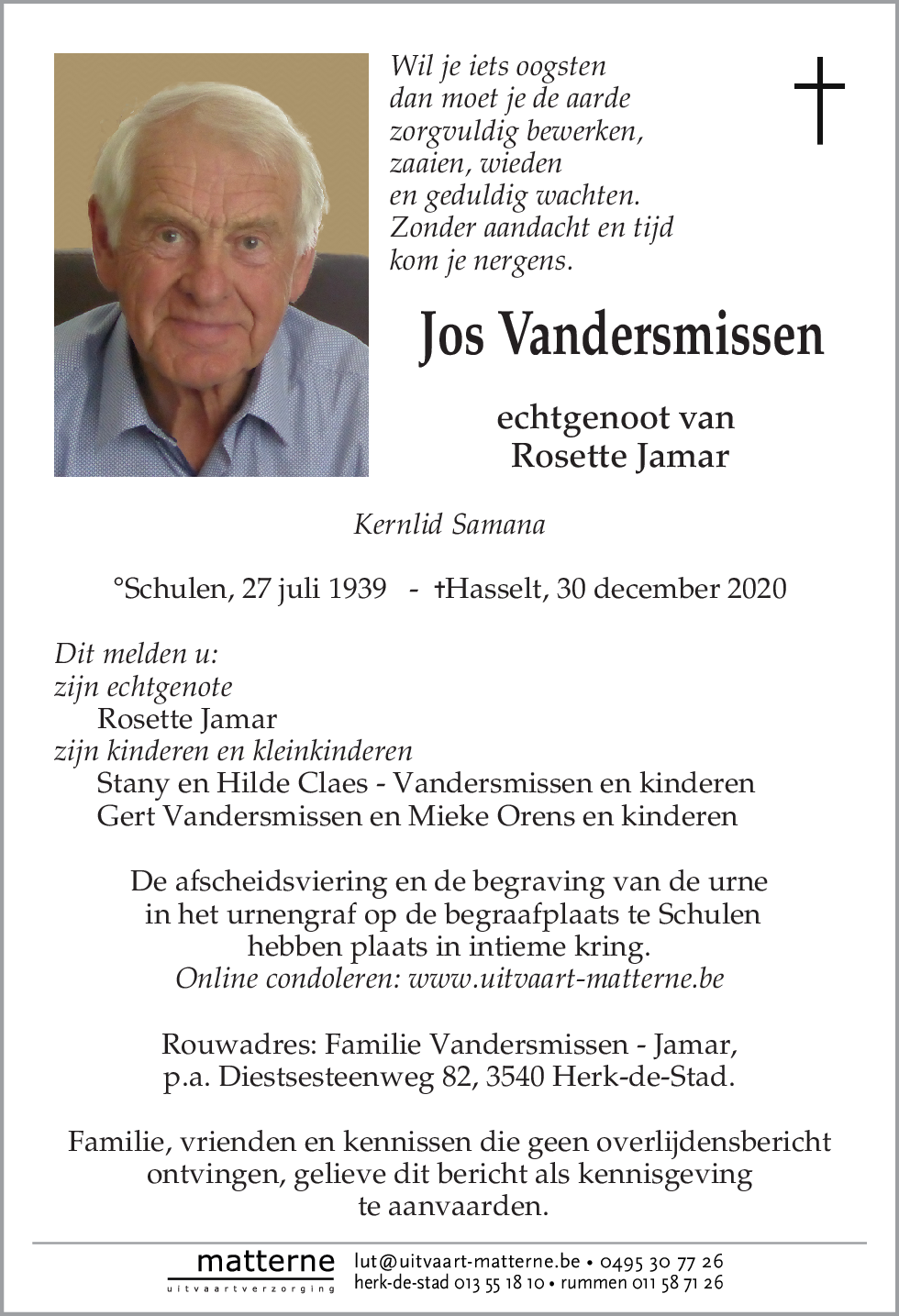 Jos Vandersmissen