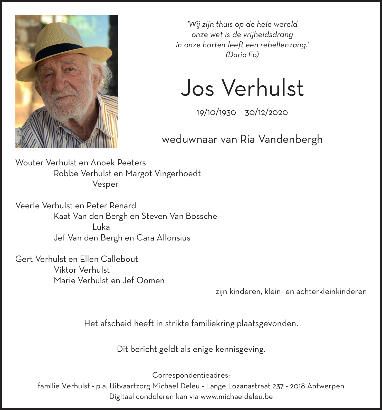 Jos Verhulst