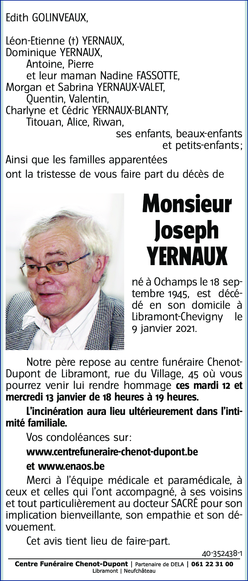 Joseph YERNAUX