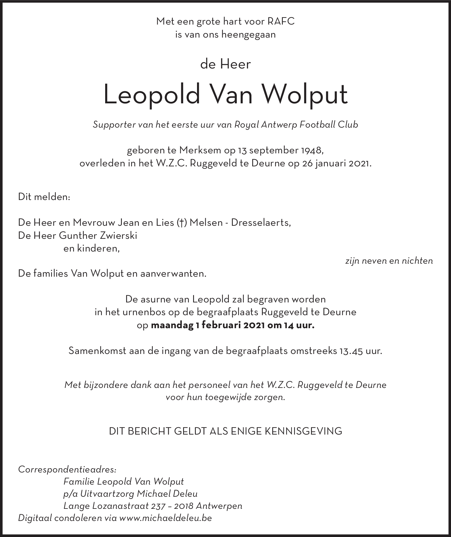 Leopold Van Wolput