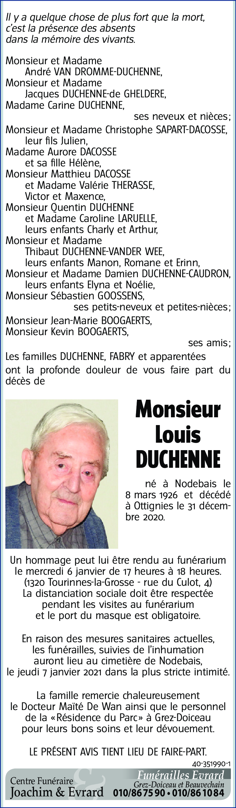 Louis DUCHENNE