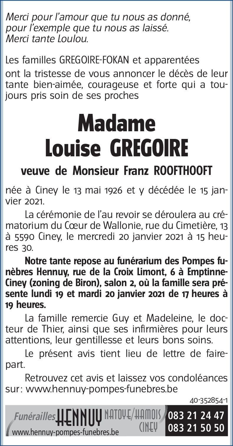 Louise GREGOIRE