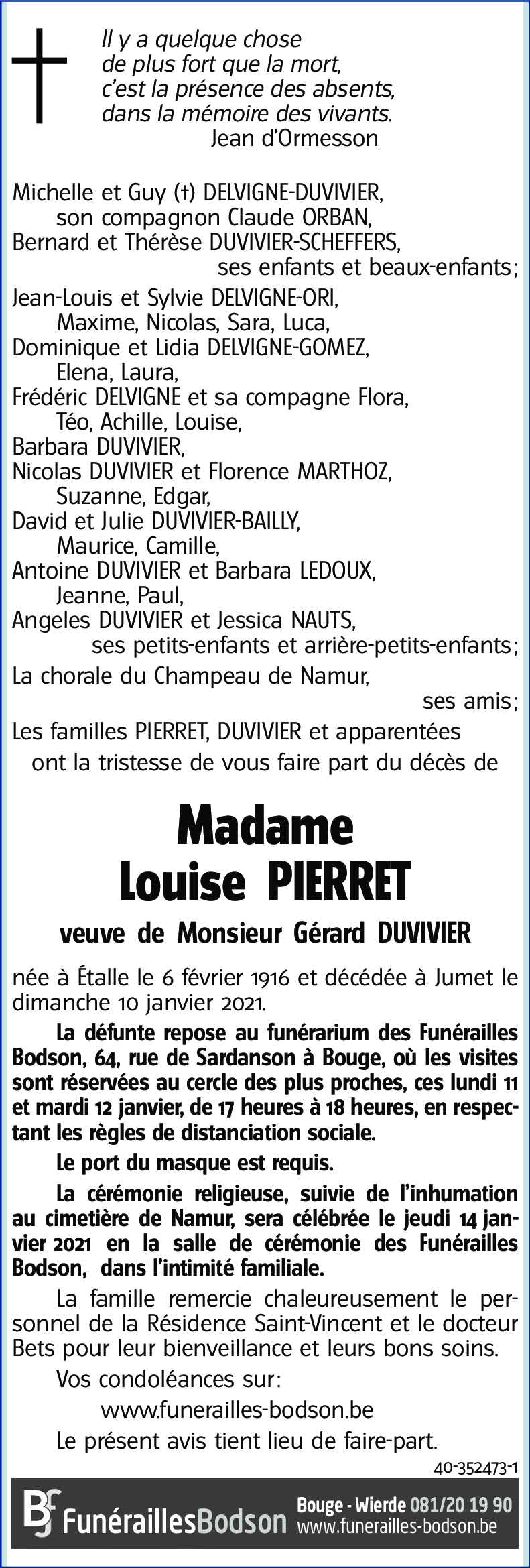 Louise PIERRET