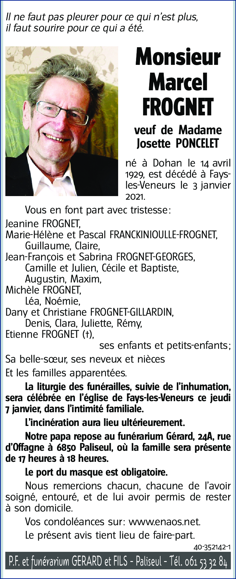 Marcel FROGNET