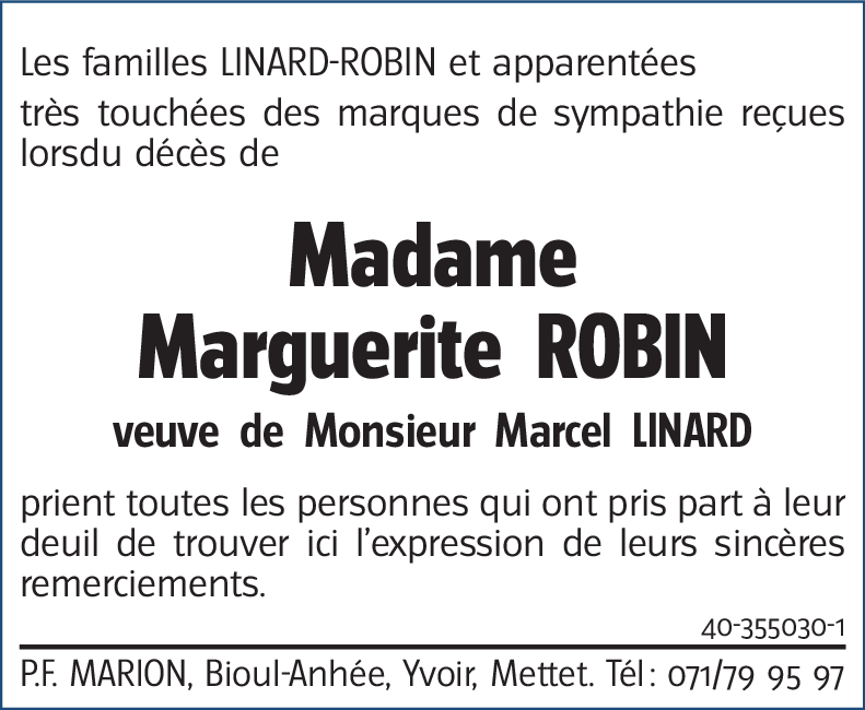 Marguerite ROBIN