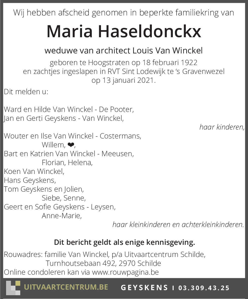 Maria Haseldonckx