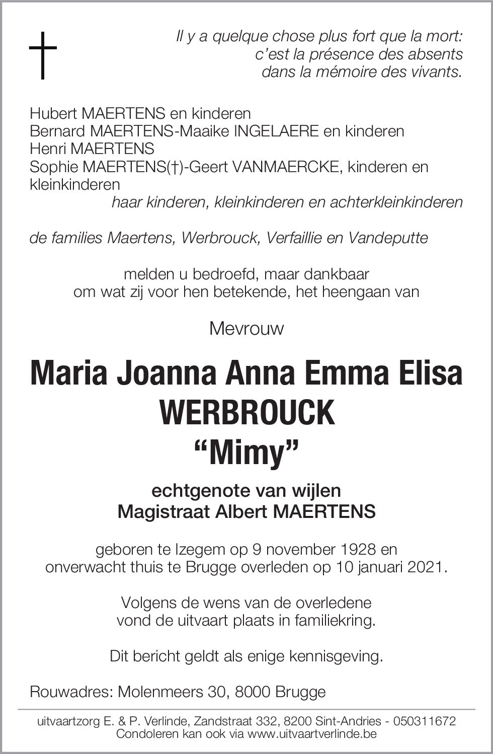 Maria Werbrouck