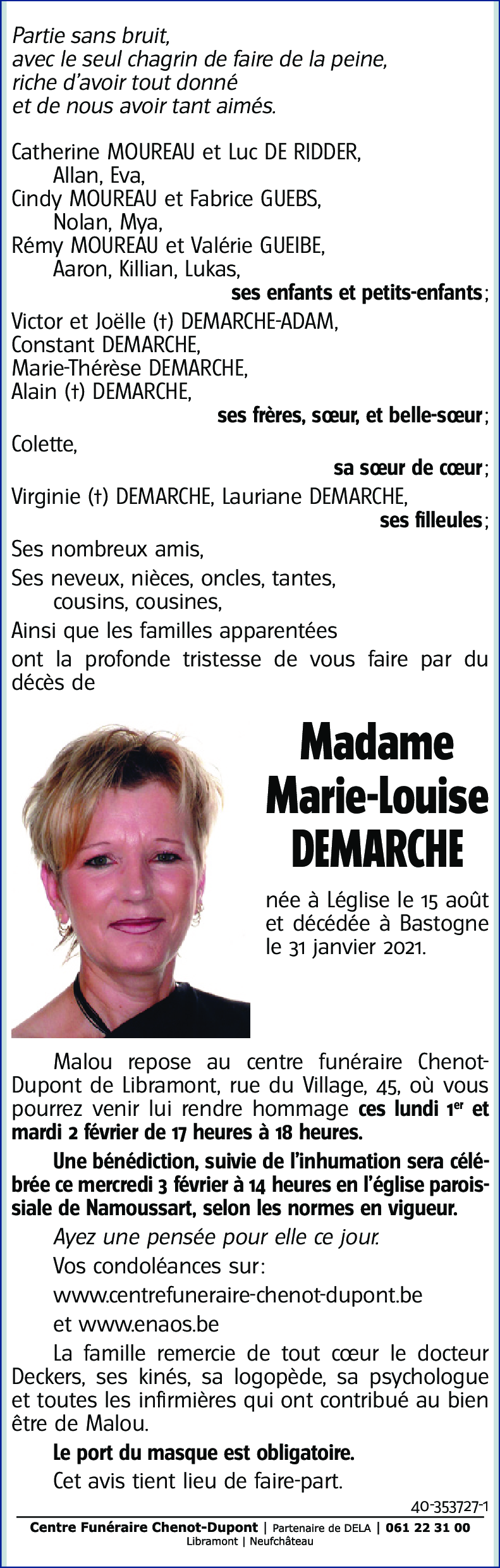 Marie-Louise DEMARCHE