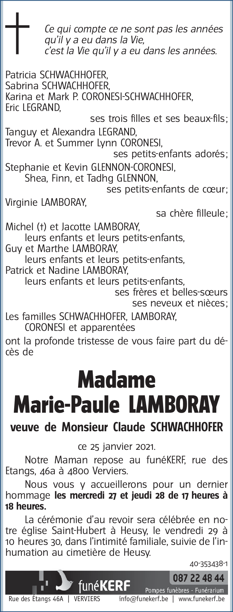 Marie-Paule LAMBORAY