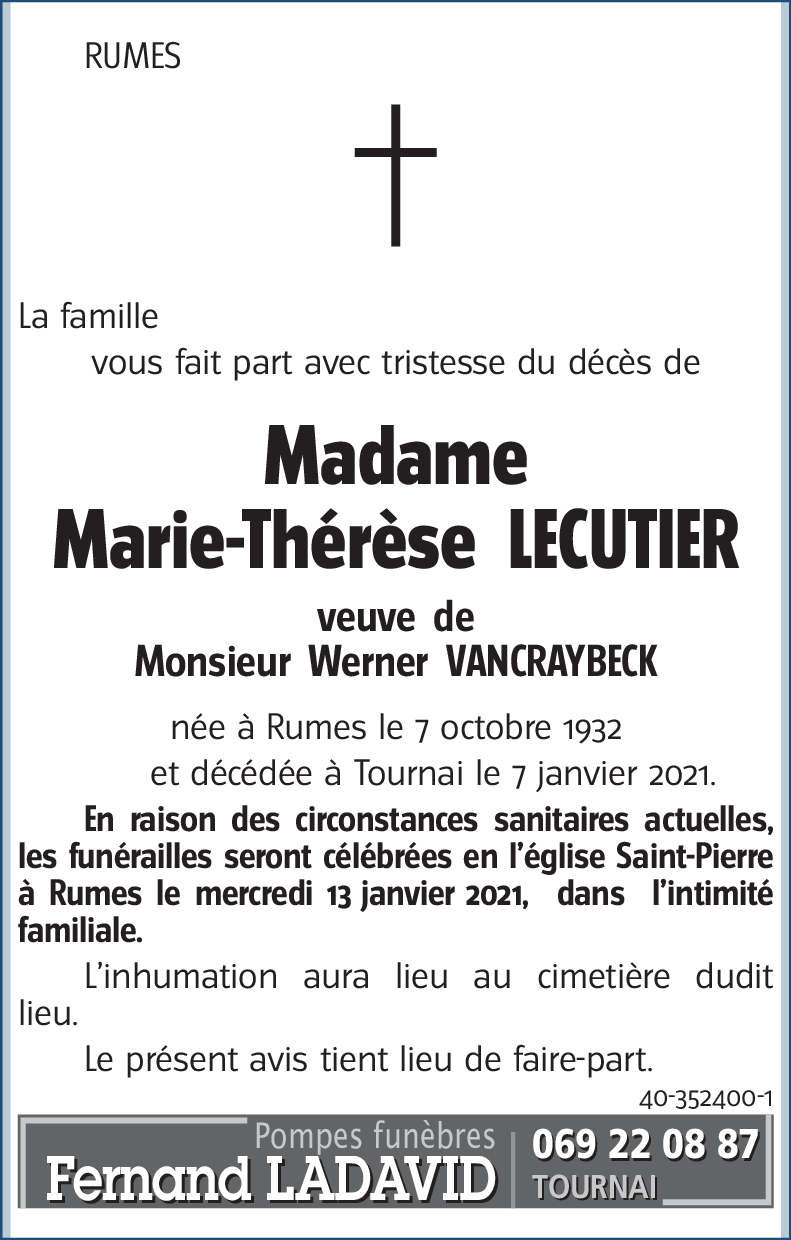 Marie-Thérèse LECUTIER