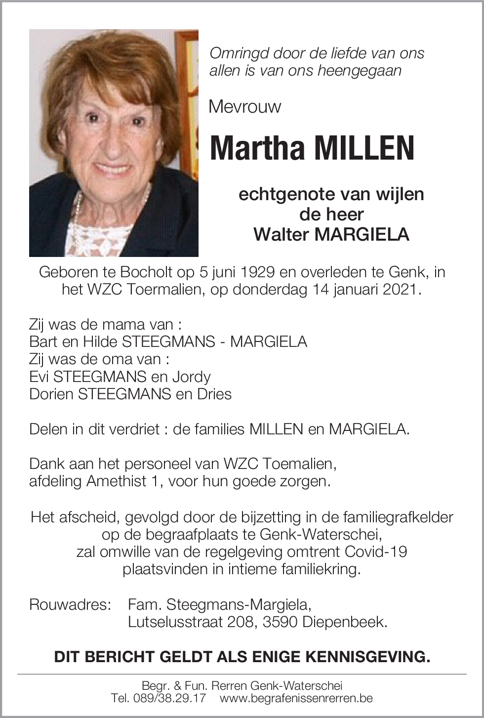 Martha MILLEN